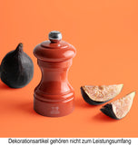 Foto Salzmühle Bistro Holz lackiert terracotta 10cm von Peugeot - maurer-gentlefield.com